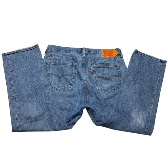 Levi's 501 Straight Cut Jeans Blue Size 36 x 29 - Picture 10 of 12